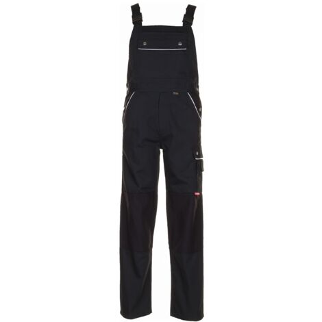 Pantaloni da lavoro salopette Canvas 320 nero/nero taglia 110