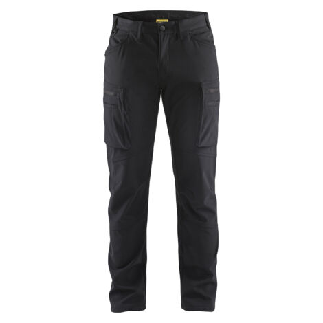 Pantaloni da lavoro softshell elasticizzati 1477 - Nero S - FR(40) - SE(C46) - Standard