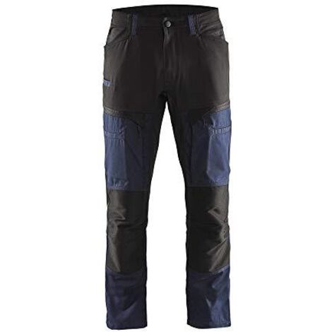 Pantaloni da lavoro stretch 1456 - Blu scuro/Nero S - FR(38) - SE(C44) - Corti