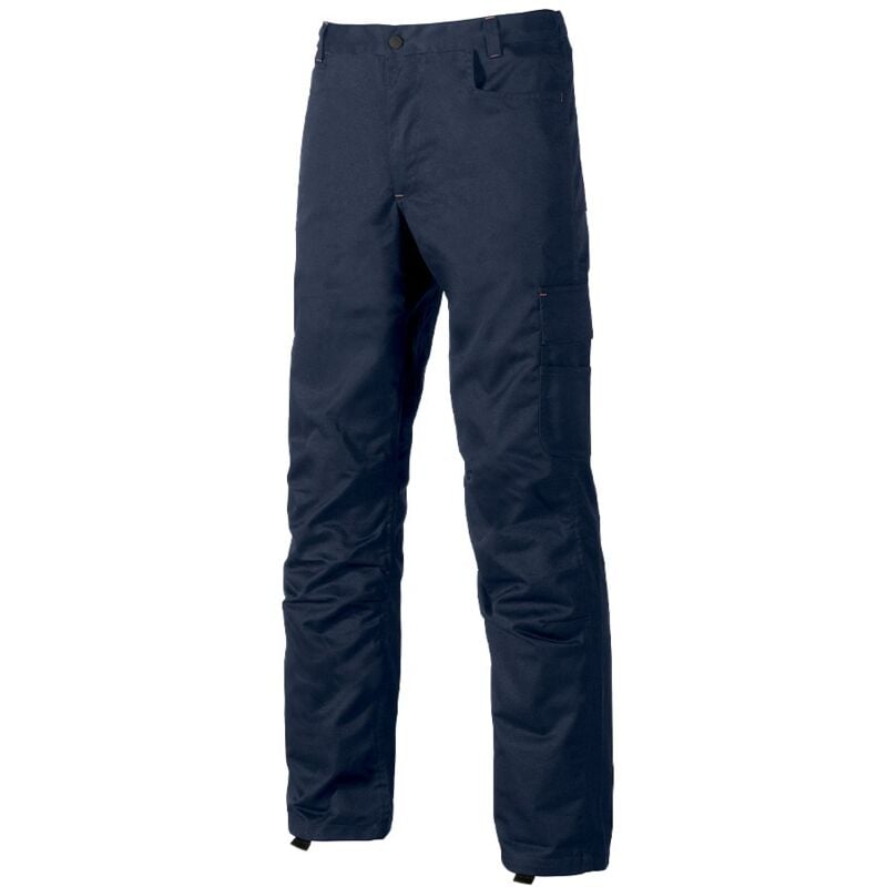 U-power - Pantalone Da Lavoro Alfa Con Porta Ginocchiera e 6 Tasche Pratiche e Funzionali Colore Blu 62