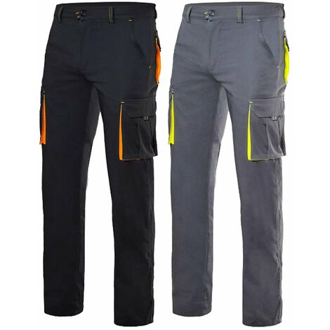 Pantaloni da lavoro Velilla 103008S - 42 (EU) - Grigio/Arancione