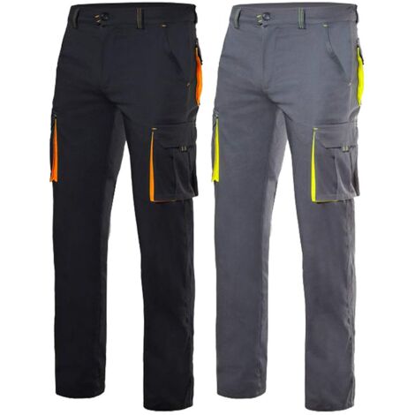 Pantaloni da lavoro Velilla 103008S - 44 (EU) - Nero/Arancione