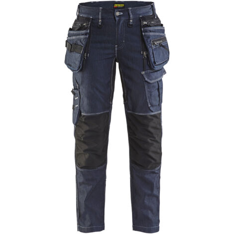 Pantaloni da lavoro X1900 artisan stretch 2D donna 7990 - Blu navy/Nero XL - FR(48) - SE(C46) - Standard