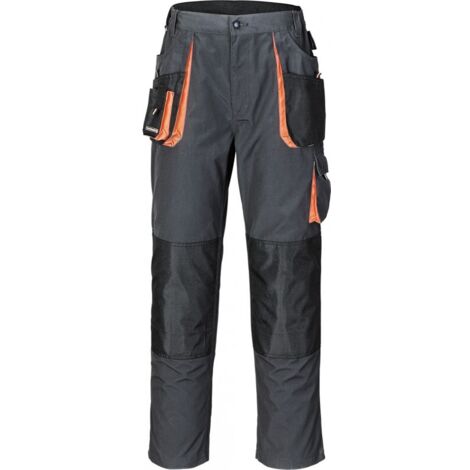 Pantaloni da uomo taglia 48 grigio scuro/nero/arancione