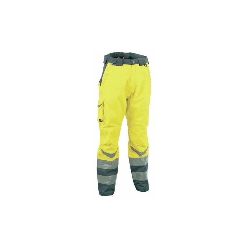 Image of Cofra - Pantalone da lavoro Modello High visibility safe Colore Giallo - Tg. 60 Outlet - Giallo