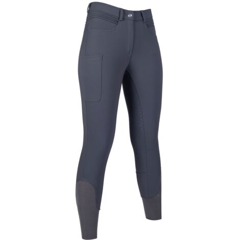 Pantaloni invernali da donna per equitazione modello Rosewood con silicone totale: 46 IT, grigio 9500