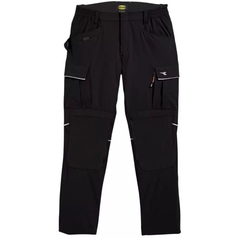 Diadora - Pantalon de travail avec poches genouillères tech performance Noir m