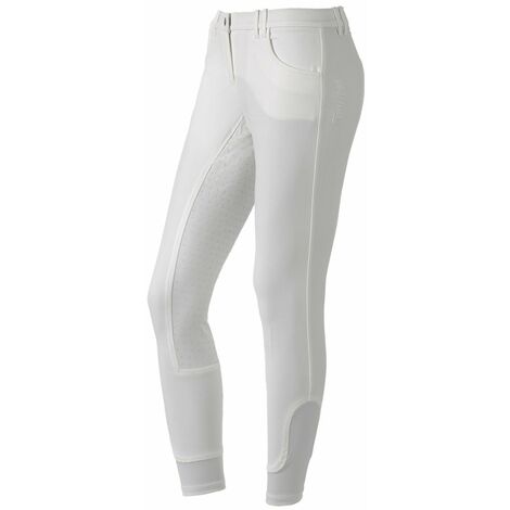 Pantaloni per equitazione da donna Kenzia con full grip: 46, Bianco (01)