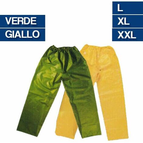 PANTALONI PVC BRIXO GIALLI -L