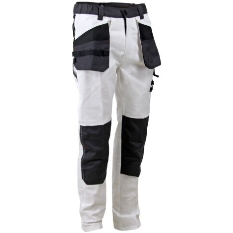 Pantaloni stretch con tasche fluttuanti LMA Embase Bianco / Nero 44