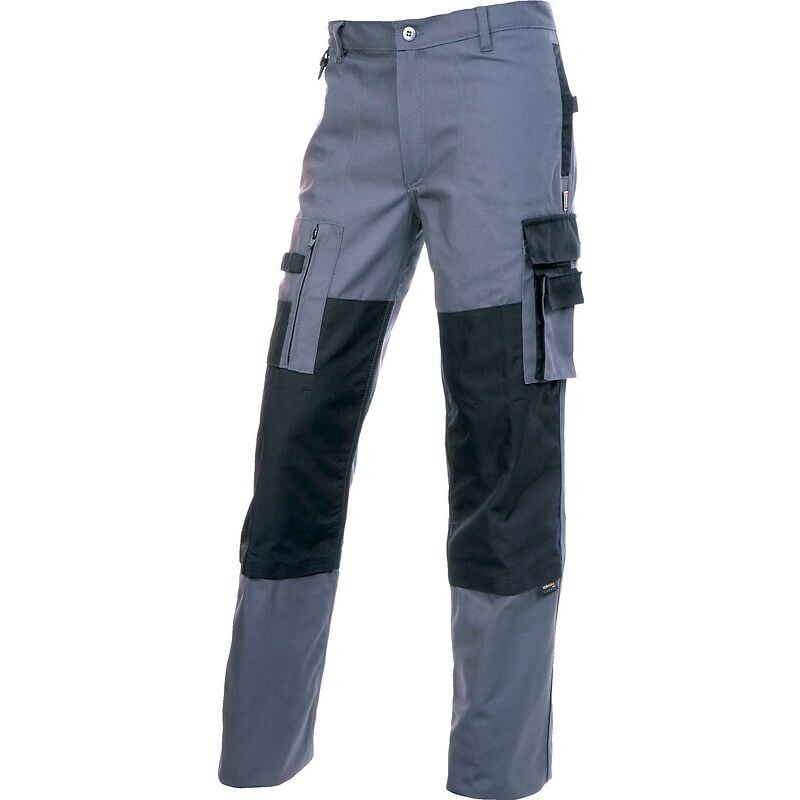 kiplay - pantalons pesaro couleur gris/noir taille 42