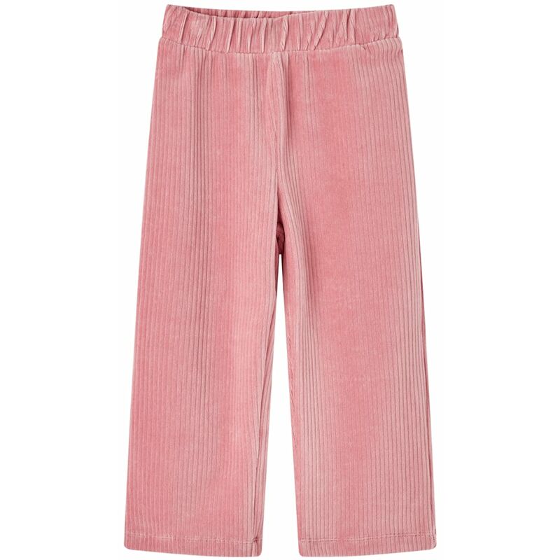 Pantalons pour enfants velours côtelé rose clair 104 vidaXL102094