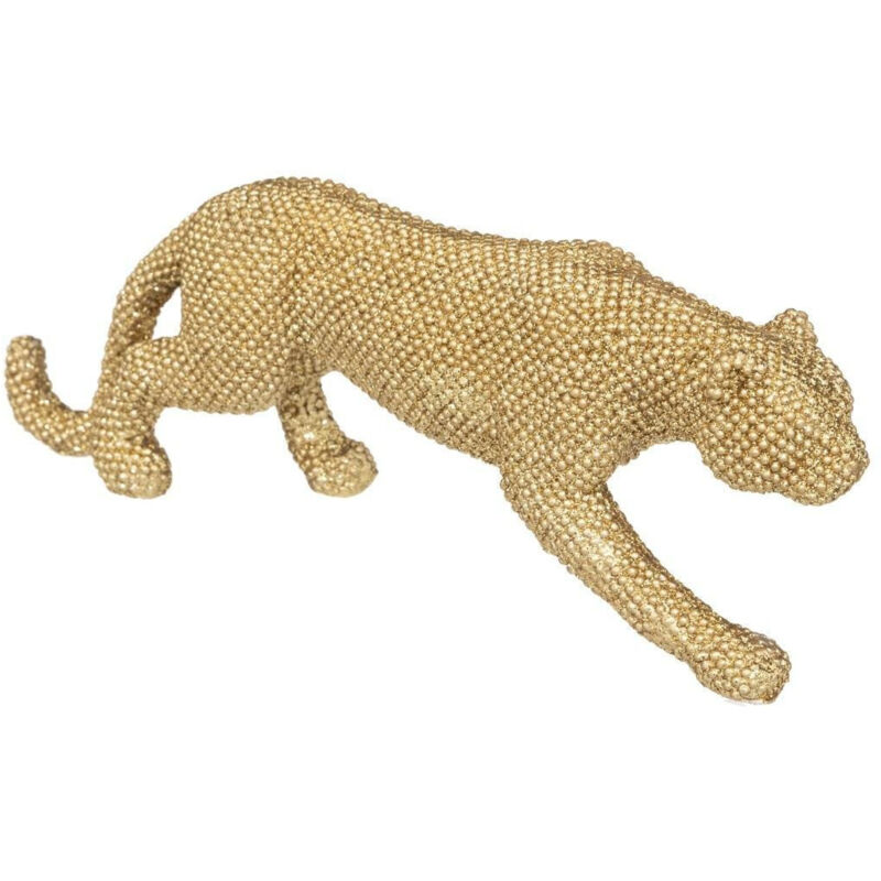 Statuette panthère dorée H10cm Atmosphera créateur d'intérieur