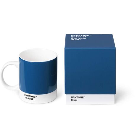 Pantone 101032019 Mug in Gift Box-Classic Blue 19-4052 COY20, Porcellana, Blu Scuro, One Size, 375 ml