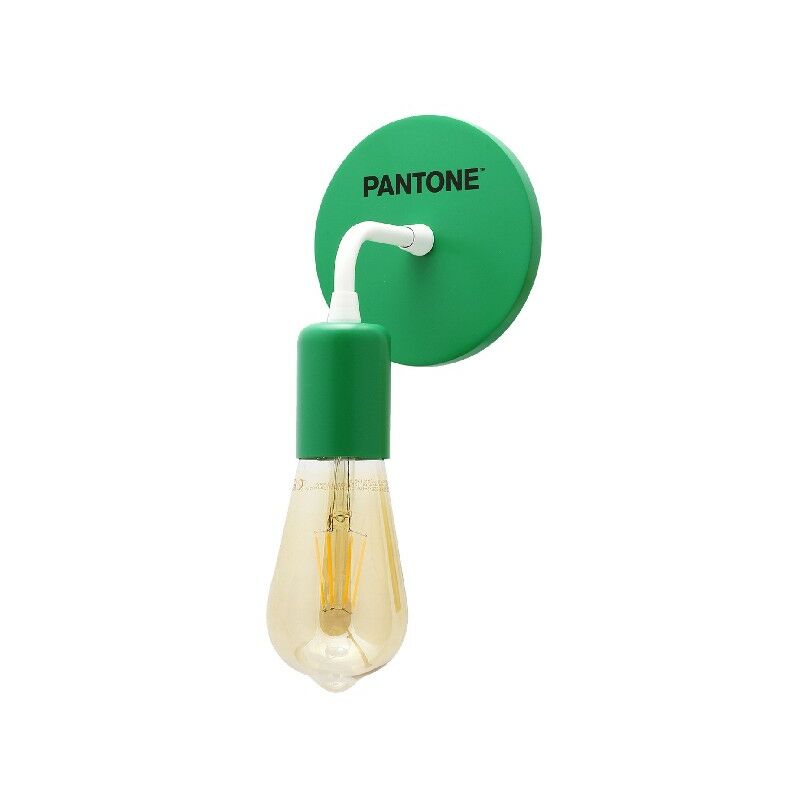 

PANTONE Lampara de pared Simple Drop - Lampara de pared - Verde, Blanco, Negro Metal, Madera, 12 x 12 x 17 cm, 1 x E27, Max 100W