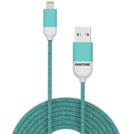 Pantone LCS001 5L LIGHTNING CABLE 1,5 MT CYAN Ciano