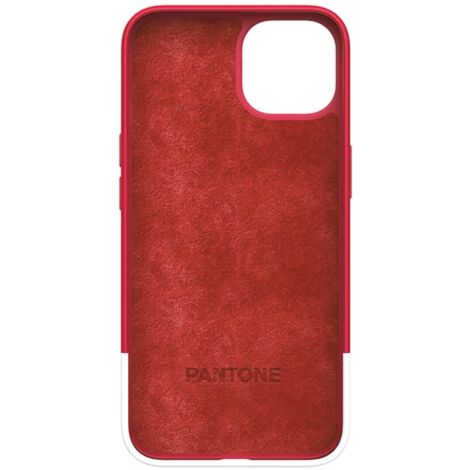 Pantone PT-PC1007R1 custodia per cellulare 15,5 cm (6.1") Cover Rosso, Bianco