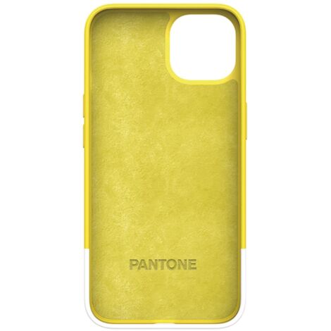 Pantone PT-PC1007Y custodia per cellulare 15,5 cm (6.1") Cover Bianco, Giallo