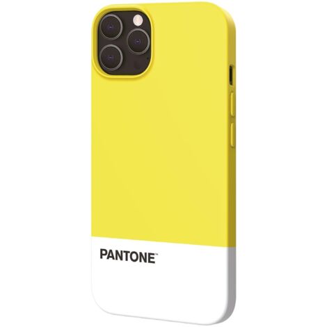 Pantone PT-PC1008Y custodia per cellulare 15,5 cm (6.1") Cover Bianco, Giallo
