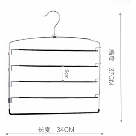 Pants Hanger, 360° Swivel Hangers with Non-Slip Foam Padding for Pants