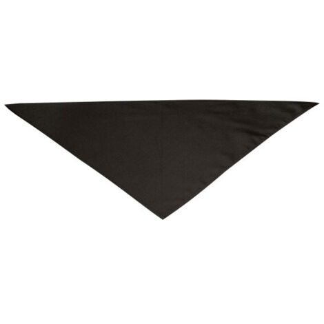 Pañuelo pirata triangular para cocina, en poliéster y algodón  Negro