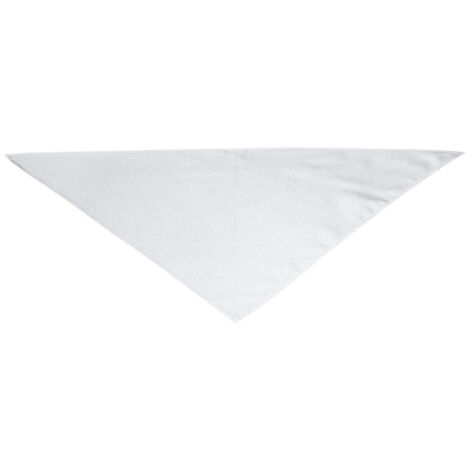 Pañuelo pirata triangular para cocina, en poliéster y algodón VALENTO Blanco