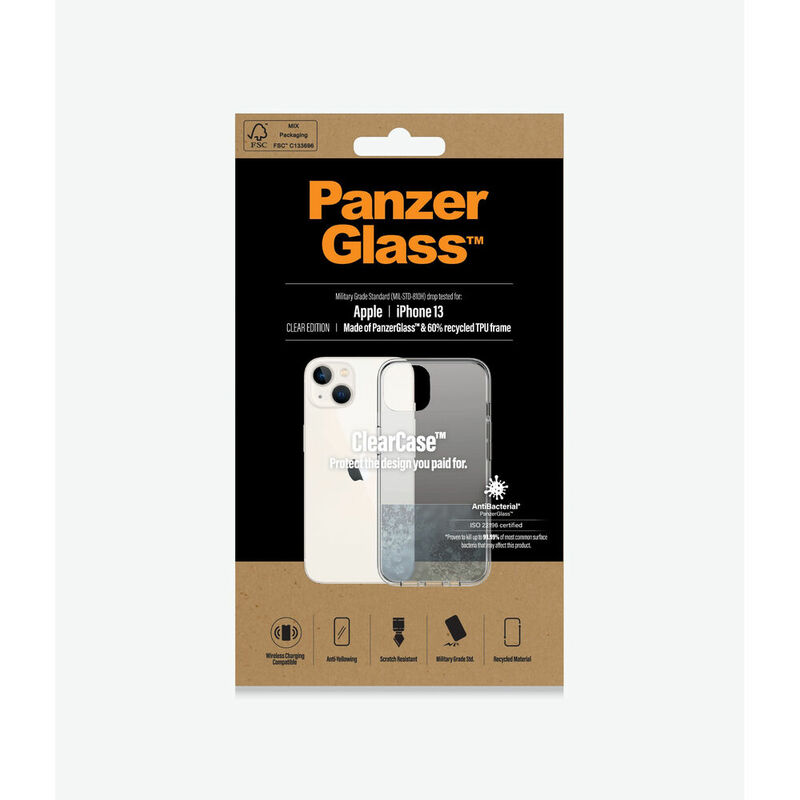 

Funda para Móvil Clear IPHONE 13 Transparente - Panzer Glass