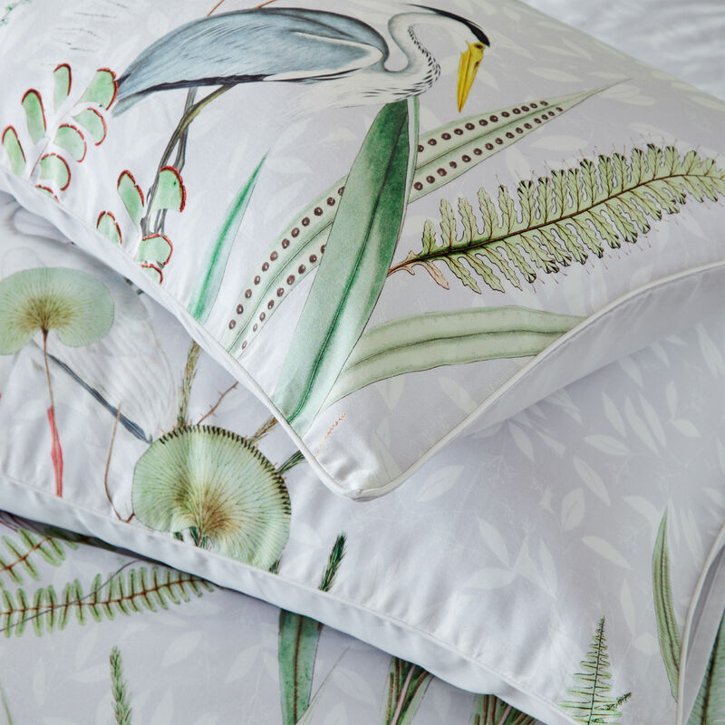 Aaliyah 200 Thread Count Botanical Pillowcase Set 50x75cm Multi - Multicolour - Paoletti