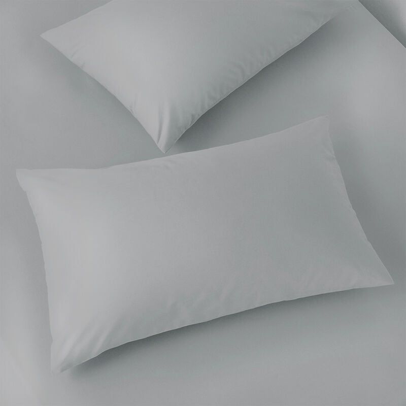 Bamboo Cotton Pillowcase Set 50x75cm Light Dove - Light Dove Grey - Paoletti