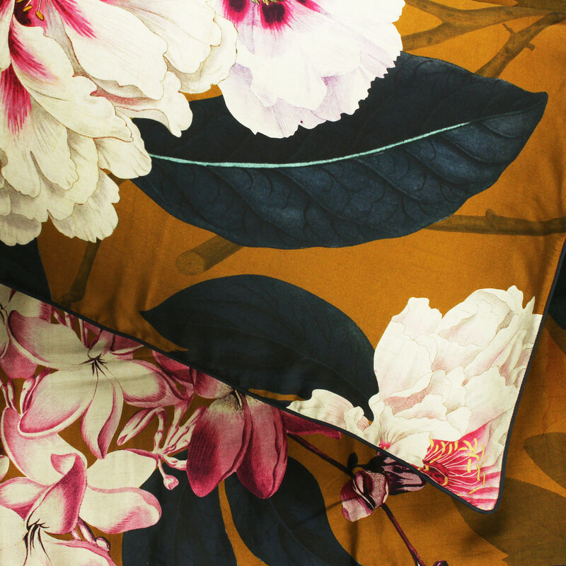 Kyoto 200 Thread Count Floral Pillowcase Set 50x75cm Multi - Multicolour - Paoletti