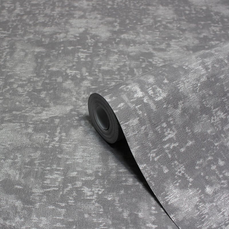 Symphony Vinyl Wallpaper Charcoal - Charcoal - Paoletti