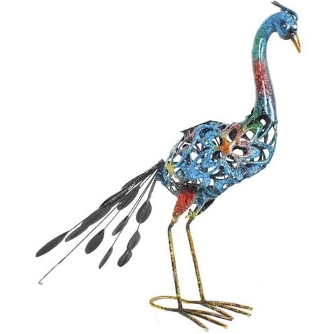 Paon Clyde à décoration métallique avec LED - alimentation solaire Westfalia