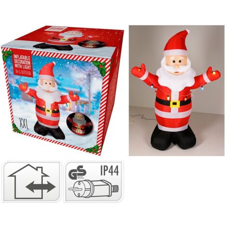 PAPA NOEL HINCHABLE LED 190CM