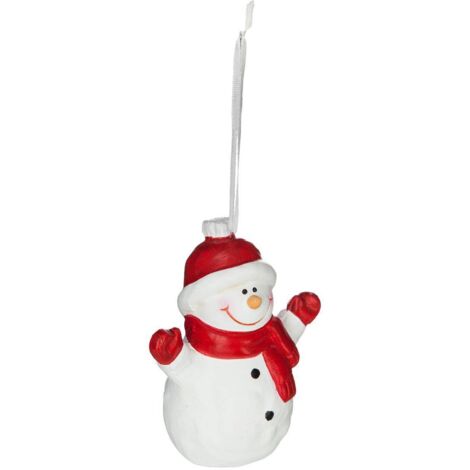 Papá Noel muñeco de nieve tema H.8cm cerámica - Feeric lights & christmas