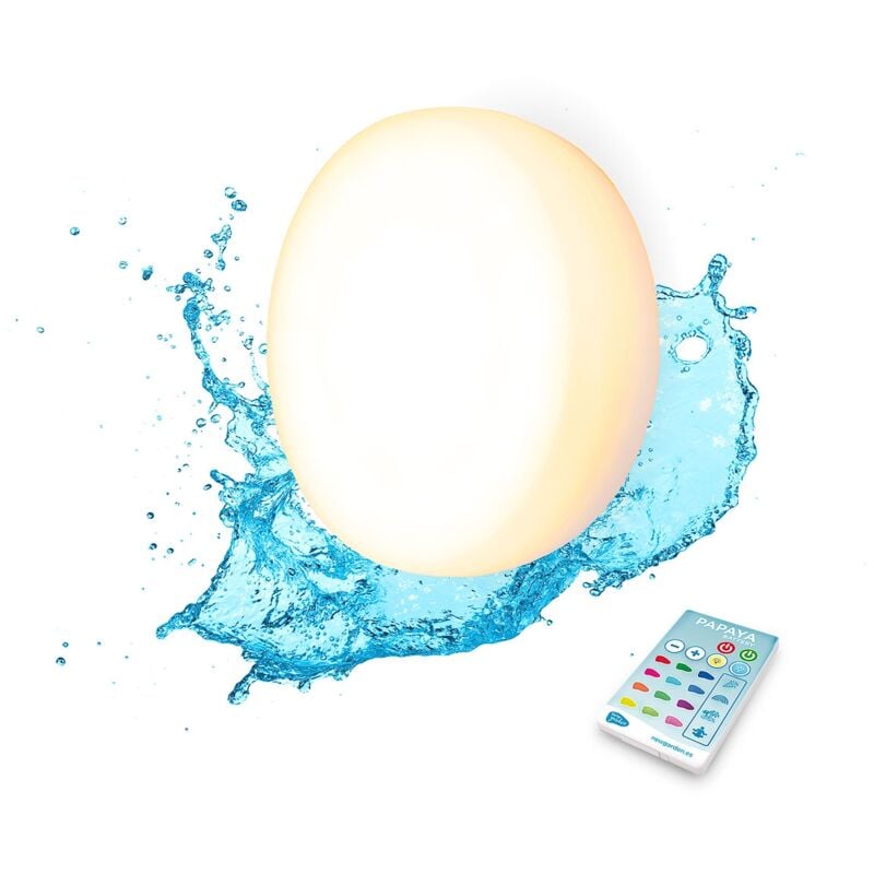 Newgarden - papaya 12 Applique d'extérieur avec batterie rechargeable. Lumière led rvb. Pas d'installation nécessaire.