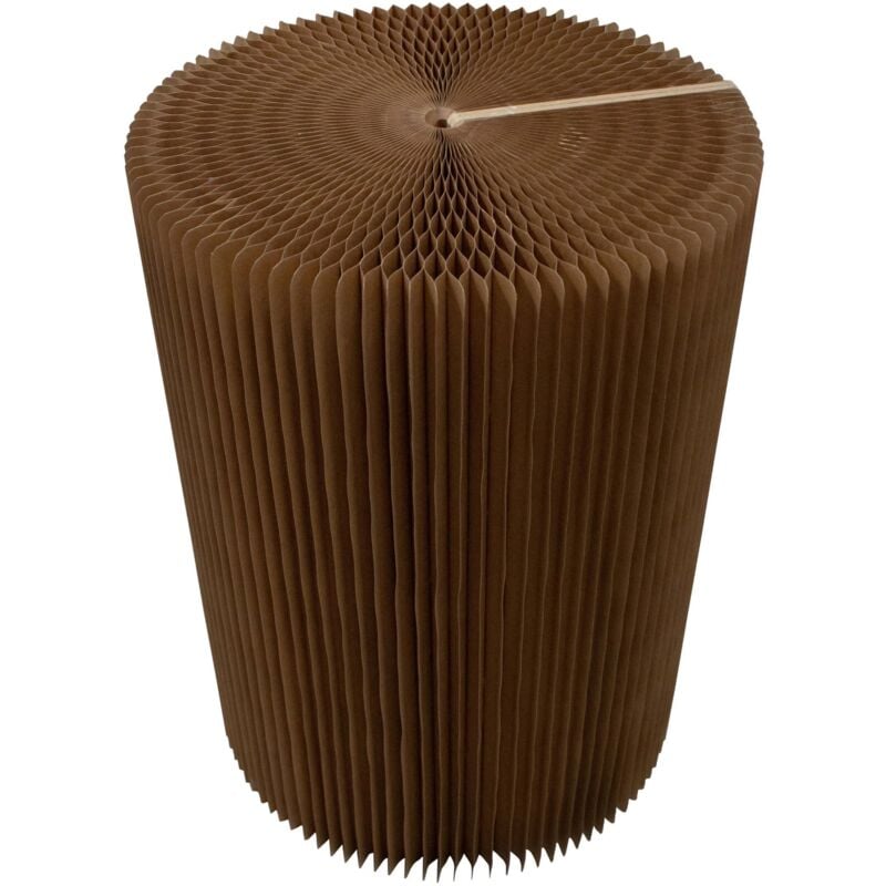 Table pliante / table d'appoint en papier, 76x50cm (LxD) Meubles en carton, gain de place, design en papier - Marron - Papeer Paper Art Furnitures