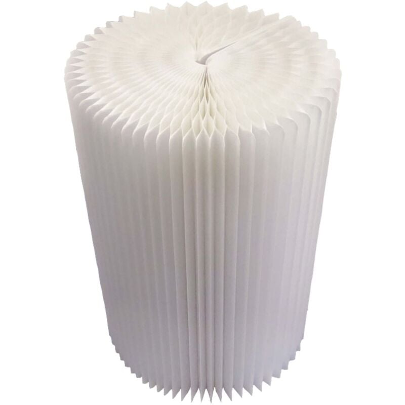 PaPeer PAPER ART FURNITURES Table pliante / table d'appoint en papier, 76x50cm (LxD) Meubles en carton, gain de place, design en papier - Blanc