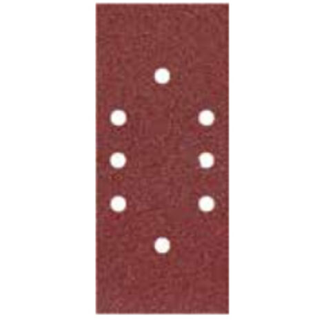 PAPEL ABRASIVO 93mm x 190mm MEZCLA 5uds 8 AGUJEROS CON VELCRO