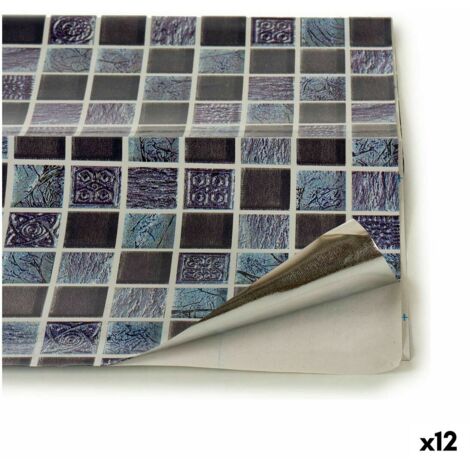 Papel adhesivo Cuadrados 60 x 90 x 1 cm (12 Unidades)