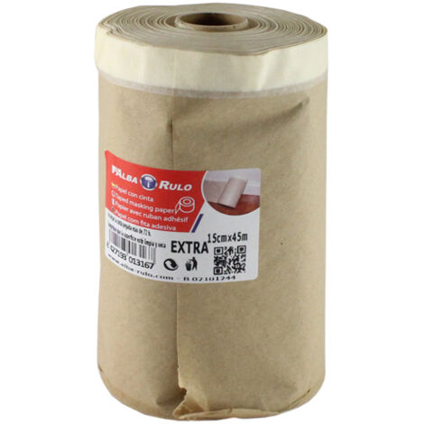 PAPEL CON CINTA ADHESIVA 013167 150MMX45MT ROLLO 45 M