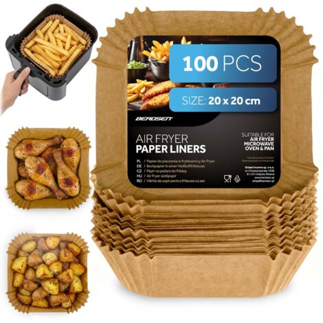 Papel de horno para insertos de freidora 20 cm Berdsen - 100 uds
