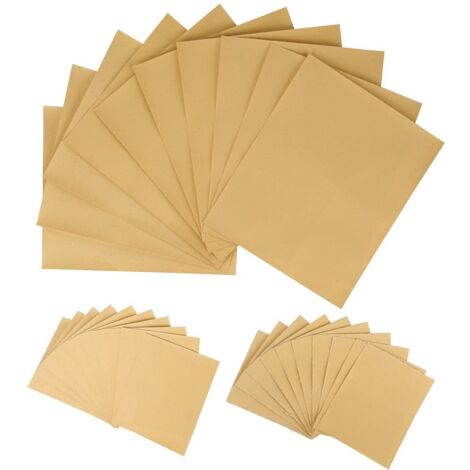 Papel de lija, 30 piezas