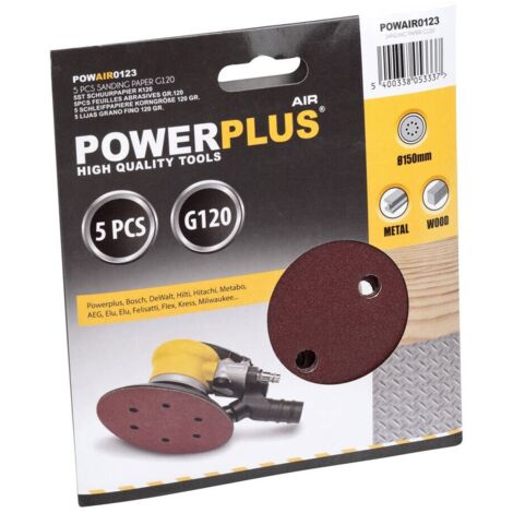 Papel de lija Varo powair0123 150 mm grano G120