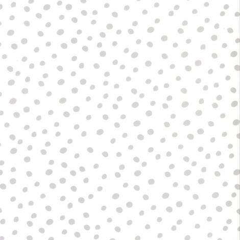 Papel de pared Fabulous World Dots blanco y gris Noordwand