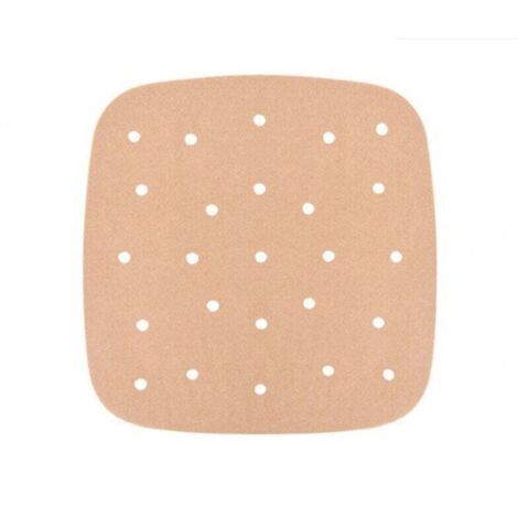 Papel de pergamino para freidora de aire KZQ 100, papel perforado para hornear, papel de pergamino desechable antiadherente sin aceite, accesorios para freidora, vaporera, horno y freidora de aire, 23