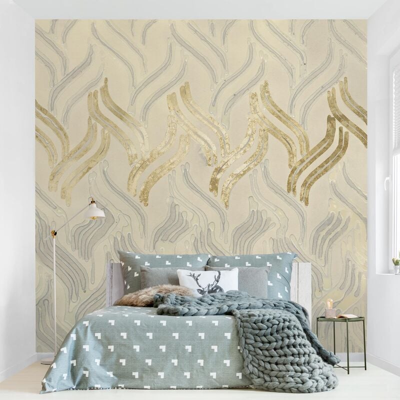 

Papel pintado adhesivo - Chenille I - Mural cuadrado Dimensión LxA: 192cm x 192cm