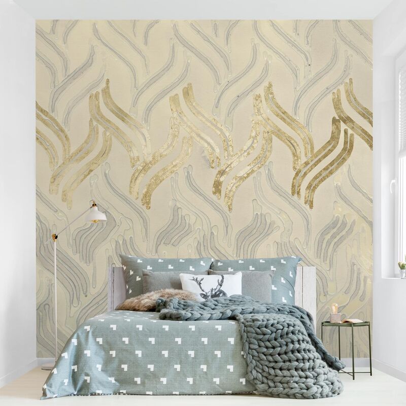 

Papel pintado adhesivo - Chenille I - Mural cuadrado Dimensión LxA: 288cm x 288cm