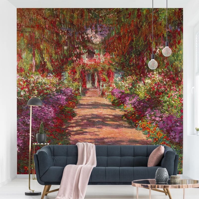 

Papel pintado adhesivo - Claude Monet - Path In Monet's Garden At Giverny - Mural cuadrado Dimensión LxA: 288cm x 288cm