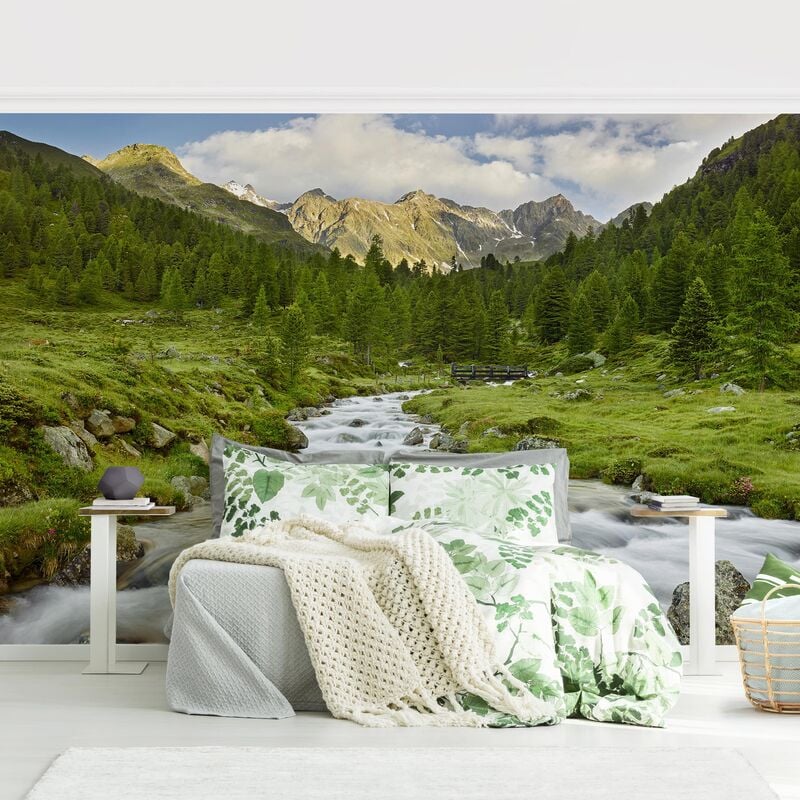 

Papel pintado adhesivo - Debanttal National Park Hohe Tauern - Mural apaisado Dimensión LxA: 225cm x 336cm