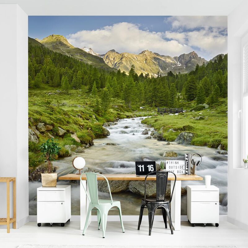 

Papel pintado adhesivo - Debanttal National Park Hohe Tauern - Mural cuadrado Dimensión LxA: 288cm x 288cm
